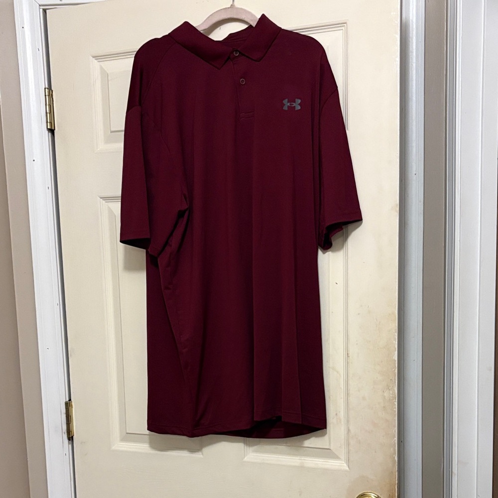 Under Armour Men's Burgundy Polo Shirt